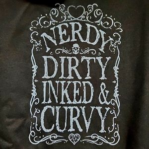 Nerdy Dirty Inked And Curvy Hoodie